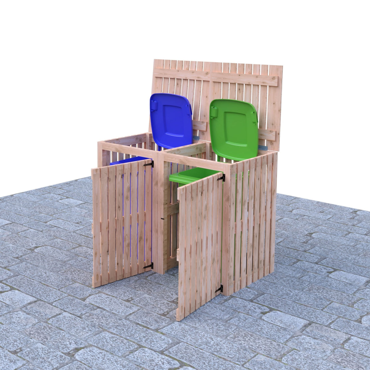 Shire Double Wheelie Bin Store - JJ Building Materials