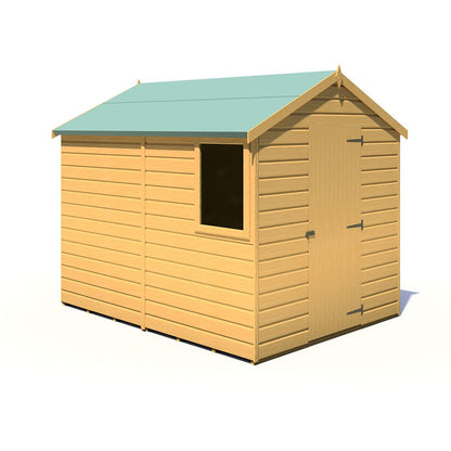 Shire Durham 8x6ft Single Door T&G Apex Wooden Shed - JJ Building Materials