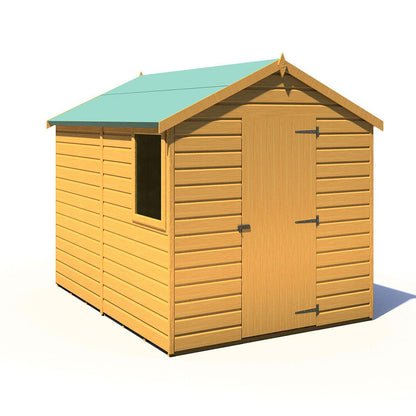 Shire Durham 8x6ft Single Door T&G Apex Wooden Shed - JJ Building Materials