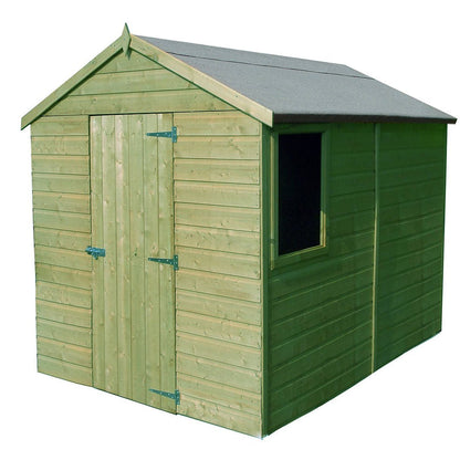 Shire Durham 8x6ft Single Door T&G Apex Wooden Shed - JJ Building Materials