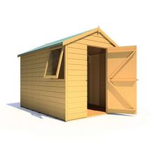 Shire Durham 8x6ft Single Door T&G Apex Wooden Shed - JJ Building Materials