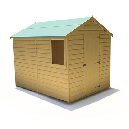 Shire Durham 8x6ft Single Door T&G Apex Wooden Shed - JJ Building Materials