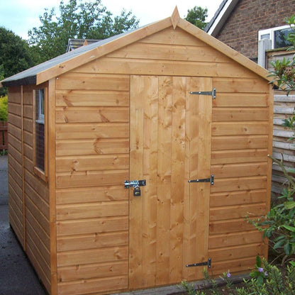 Shire Durham 8x6ft Single Door T&G Apex Wooden Shed - JJ Building Materials