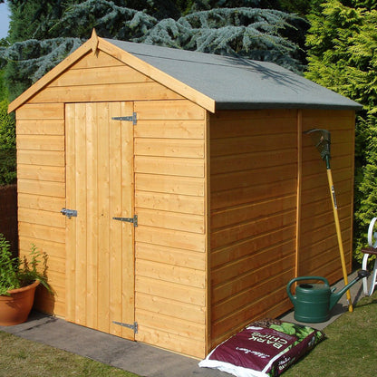 Shire Durham 8x6ft Single Door T&G Apex Wooden Shed - JJ Building Materials