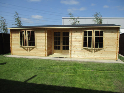 Shire Elveden Log Cabin With 44mm Log Thickness - JJ Building Materials