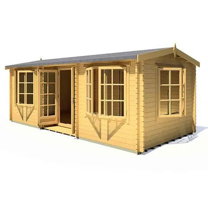 Shire Elveden Log Cabin With 44mm Log Thickness - JJ Building Materials