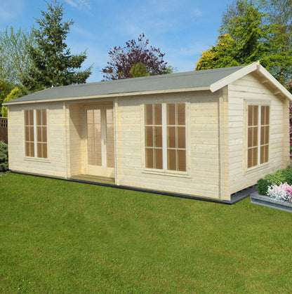 Shire Elveden Log Cabin With 44mm Log Thickness - JJ Building Materials
