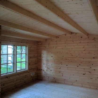 Shire Elveden Log Cabin With 44mm Log Thickness - JJ Building Materials