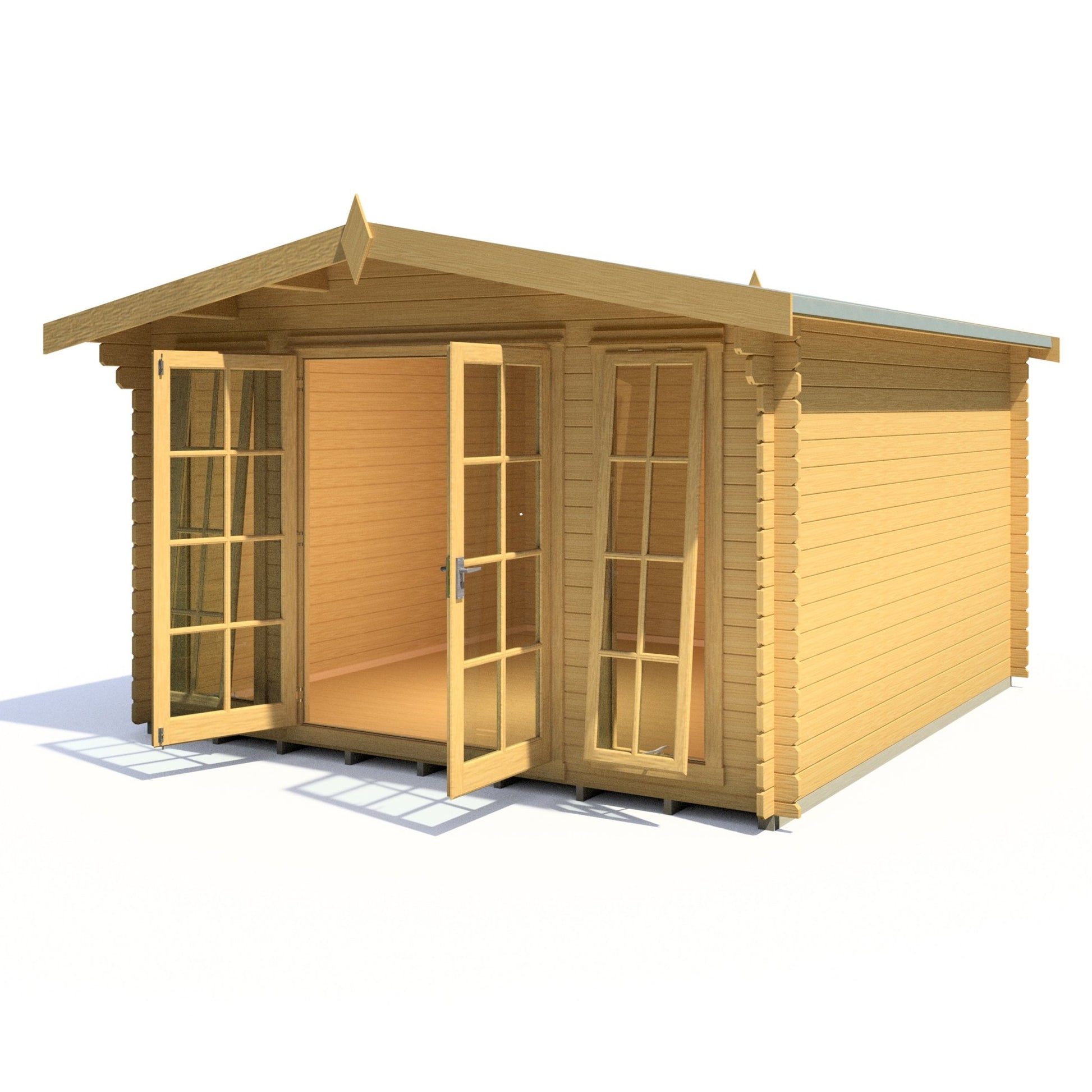 Shire Eppings Log Cabin With 28mm Log Thickness - JJ Building Materials