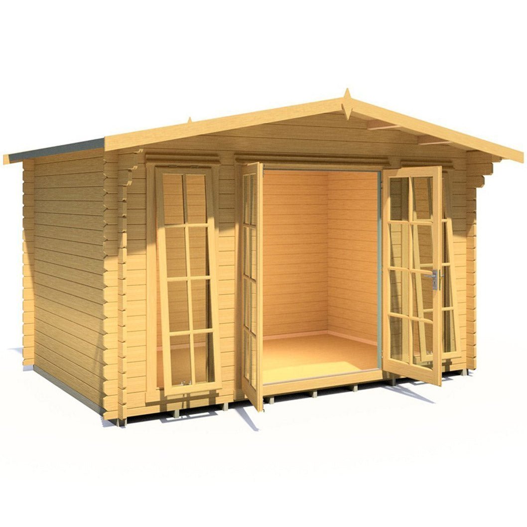Shire Eppings Log Cabin With 28mm Log Thickness - JJ Building Materials