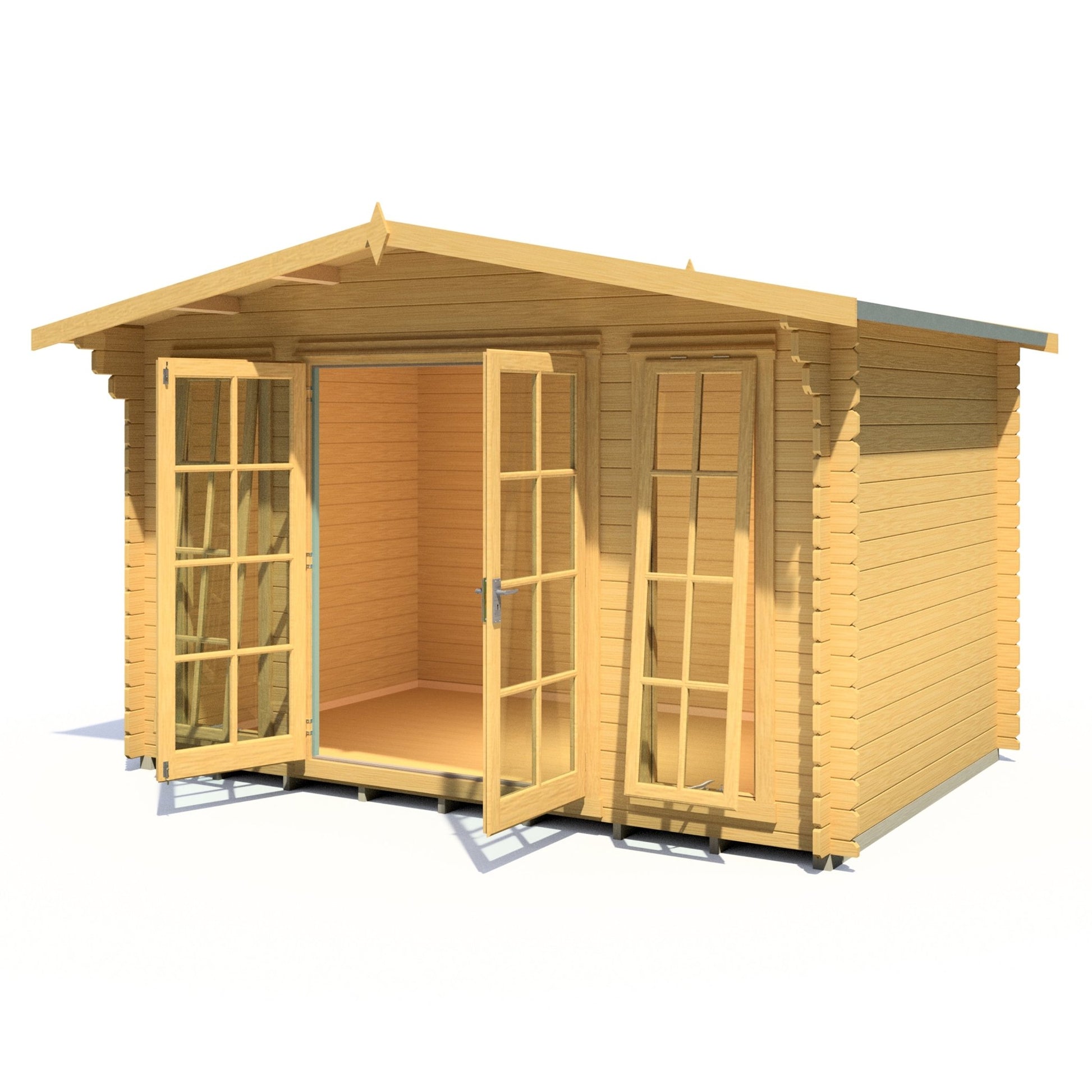 Shire Eppings Log Cabin With 28mm Log Thickness - JJ Building Materials