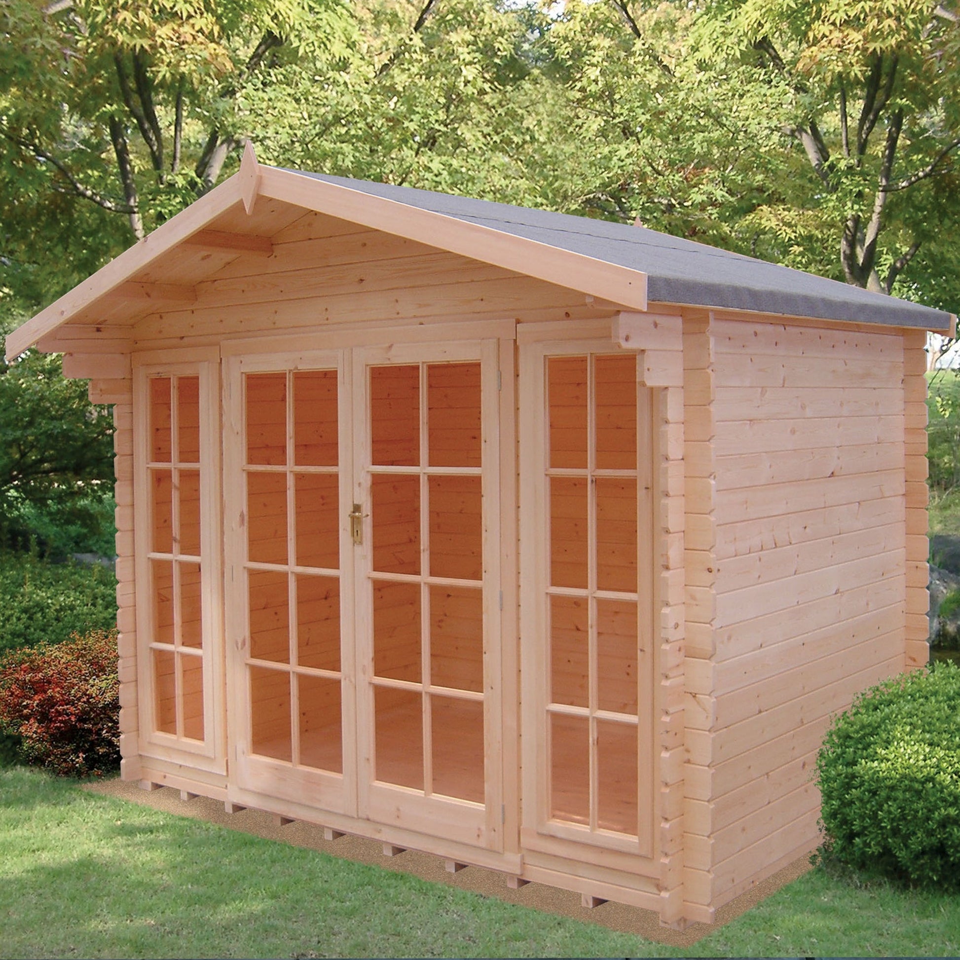 Shire Eppings Log Cabin With 28mm Log Thickness - JJ Building Materials