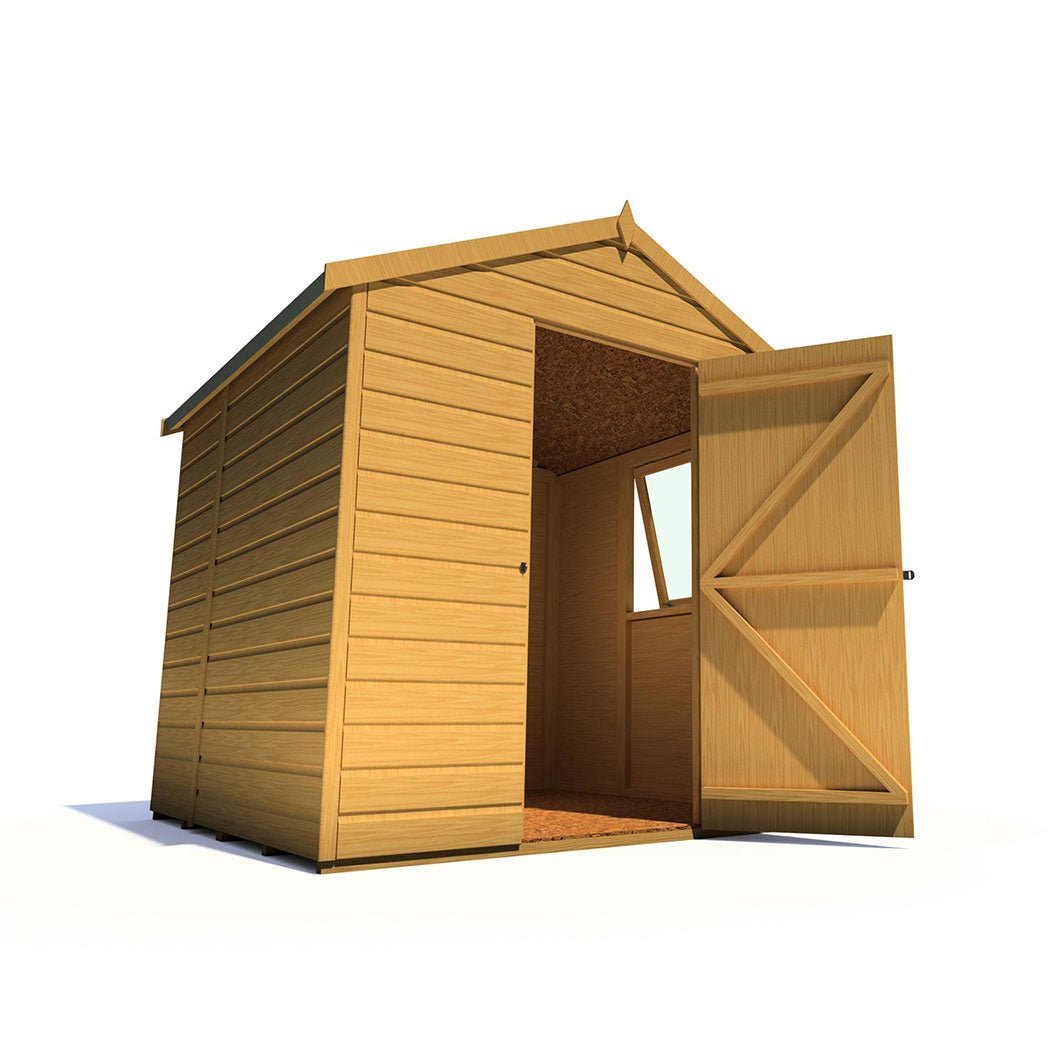 Shire Faroe 6x6ft Single Door T&G Apex Wooden Shed - JJ Building Materials