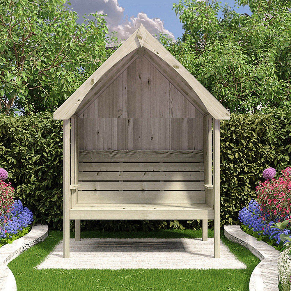 Shire Fern Nook 3 Seater Arbour Pressure Treated - JJ Building Materials