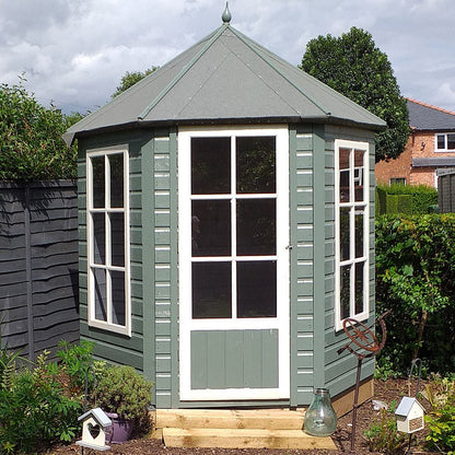 Shire Gazebo 7x6ft Single Door T&G Wooden Summerhouse - JJ Building Materials