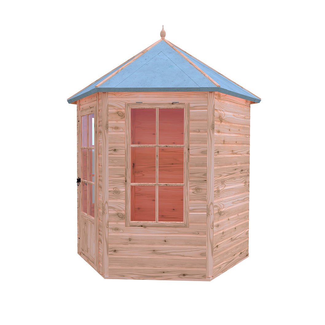 Shire Gazebo 7x6ft Single Door T&G Wooden Summerhouse - JJ Building Materials