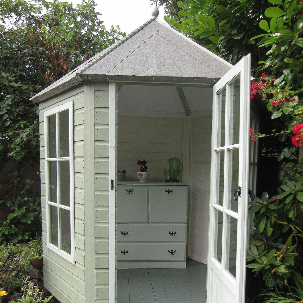 Shire Gazebo 7x6ft Single Door T&G Wooden Summerhouse - JJ Building Materials