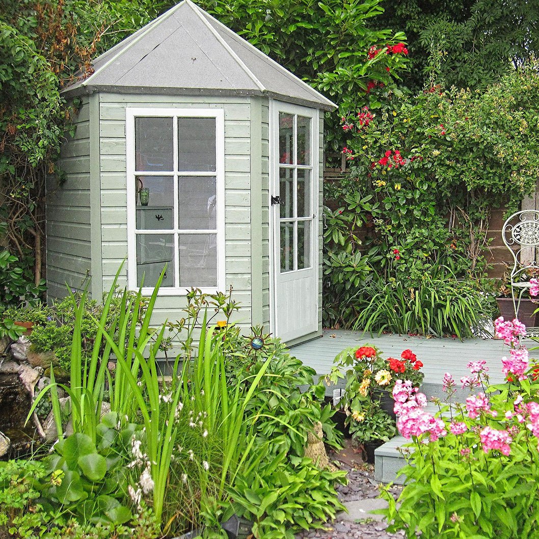 Shire Gazebo 7x6ft Single Door T&G Wooden Summerhouse - JJ Building Materials