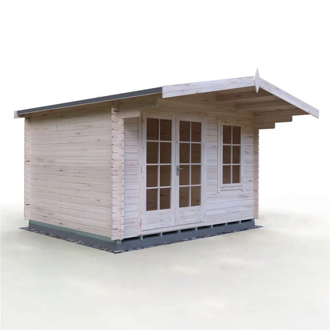 Shire Glenmore Log Cabin With 28mm Log Thickness - JJ Building Materials