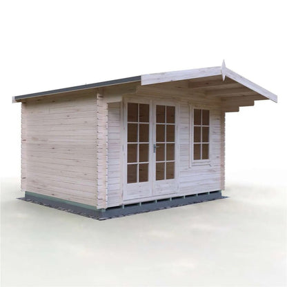 Shire Glenmore Log Cabin With 28mm Log Thickness - JJ Building Materials