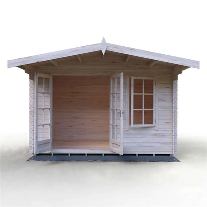 Shire Glenmore Log Cabin With 28mm Log Thickness - JJ Building Materials