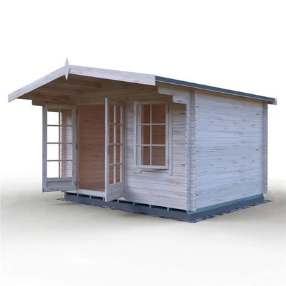 Shire Glenmore Log Cabin With 28mm Log Thickness - JJ Building Materials