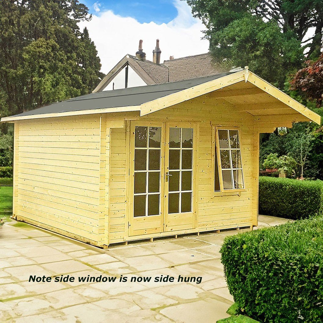 Shire Glenmore Log Cabin With 28mm Log Thickness - JJ Building Materials