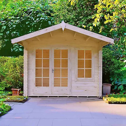 Shire Glenmore Log Cabin With 28mm Log Thickness - JJ Building Materials