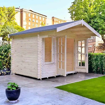 Shire Glenmore Log Cabin With 28mm Log Thickness - JJ Building Materials