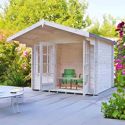 Shire Glenmore Log Cabin With 28mm Log Thickness - JJ Building Materials