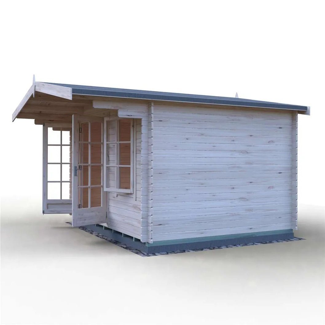 Shire Glenmore Log Cabin With 28mm Log Thickness - JJ Building Materials