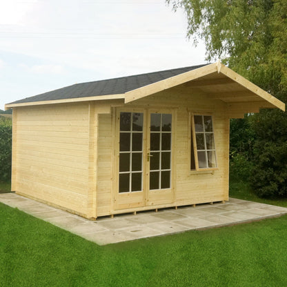 Shire Glenmore Log Cabin With 28mm Log Thickness - JJ Building Materials