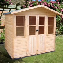 Shire Haddon 7x5ft Double Door T&G Wooden Summerhouse - JJ Building Materials