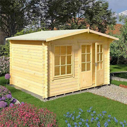 Shire Hale Log Cabin With 28mm Log Thickness - JJ Building Materials