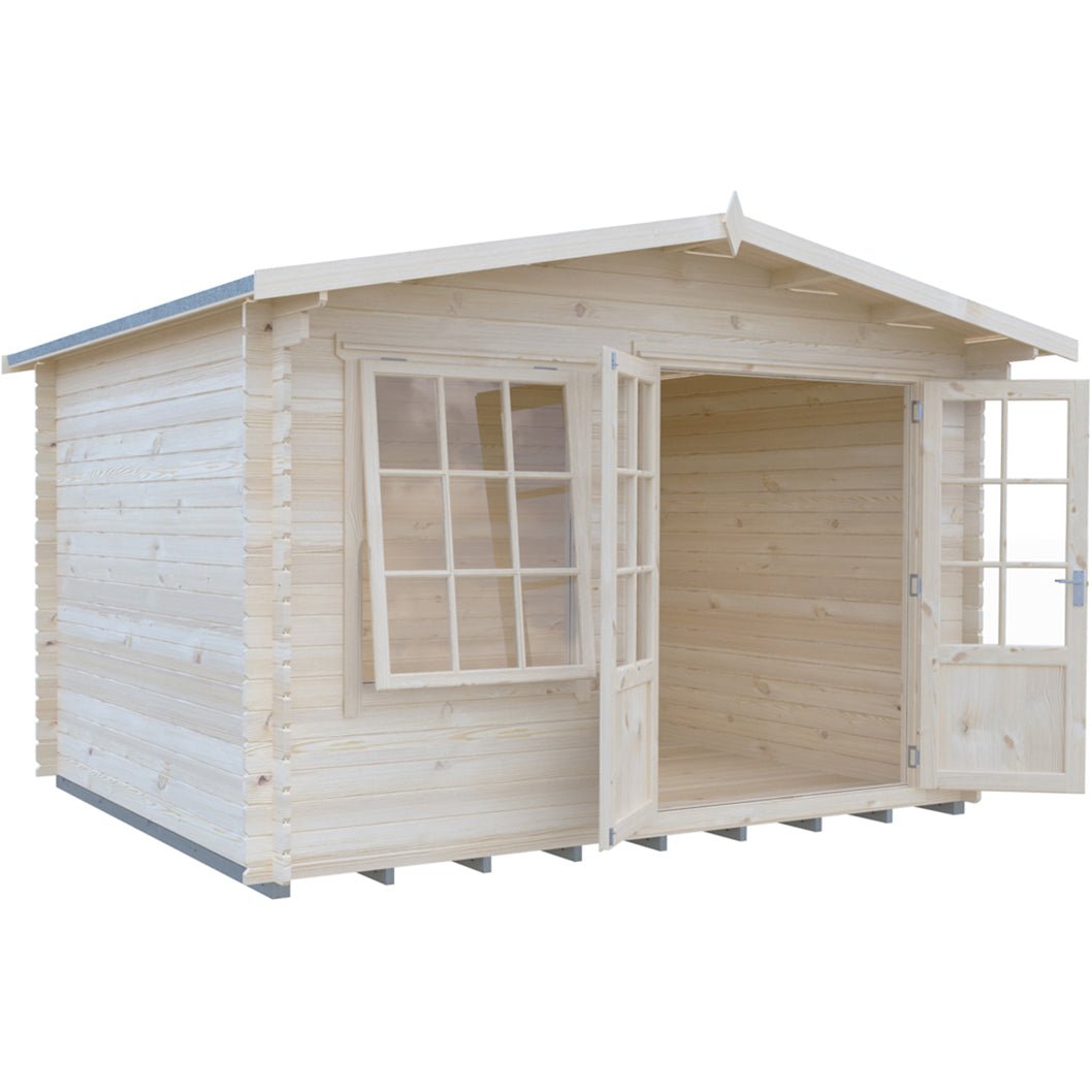Shire Hale Log Cabin With 28mm Log Thickness - JJ Building Materials