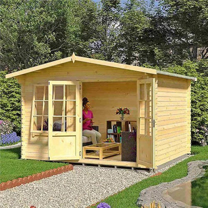 Shire Hale Log Cabin With 28mm Log Thickness - JJ Building Materials