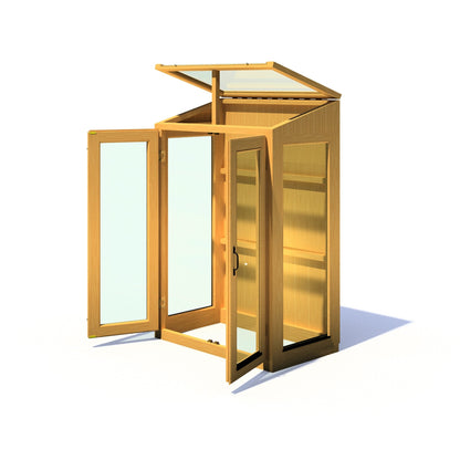 Shire Heydon Lean To Greenhouse 3 x 2ft - JJ Building Materials