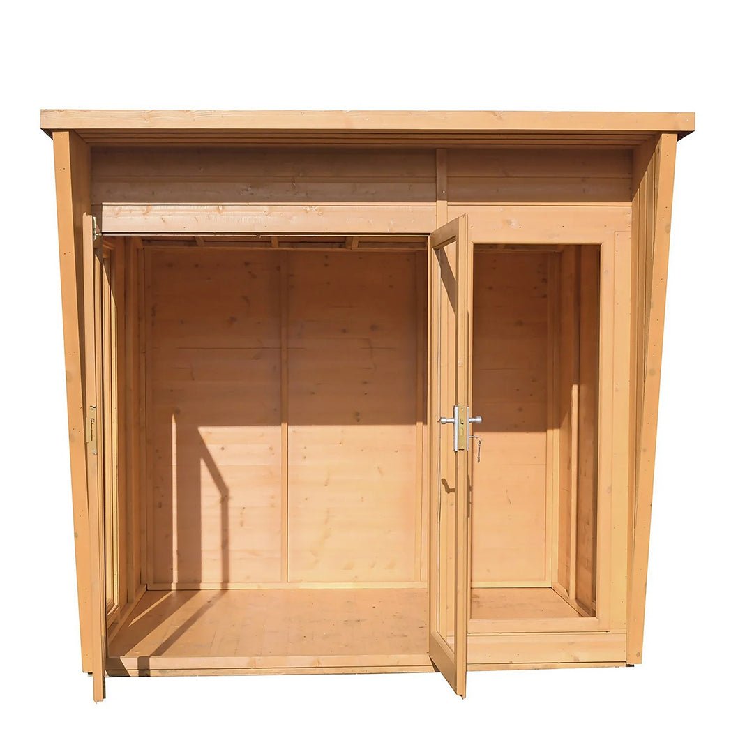 Shire Highclere Double Door T&G Modern Wooden Summerhouse - JJ Building Materials