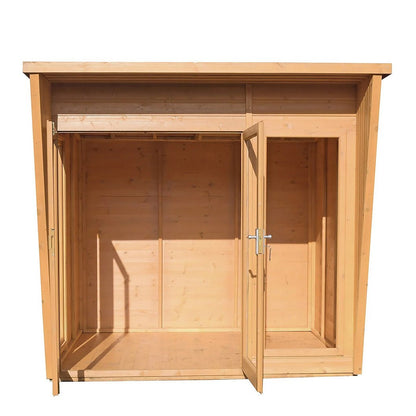 Shire Highclere Double Door T&G Modern Wooden Summerhouse - JJ Building Materials