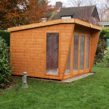 Shire Highclere Double Door T&G Modern Wooden Summerhouse - JJ Building Materials