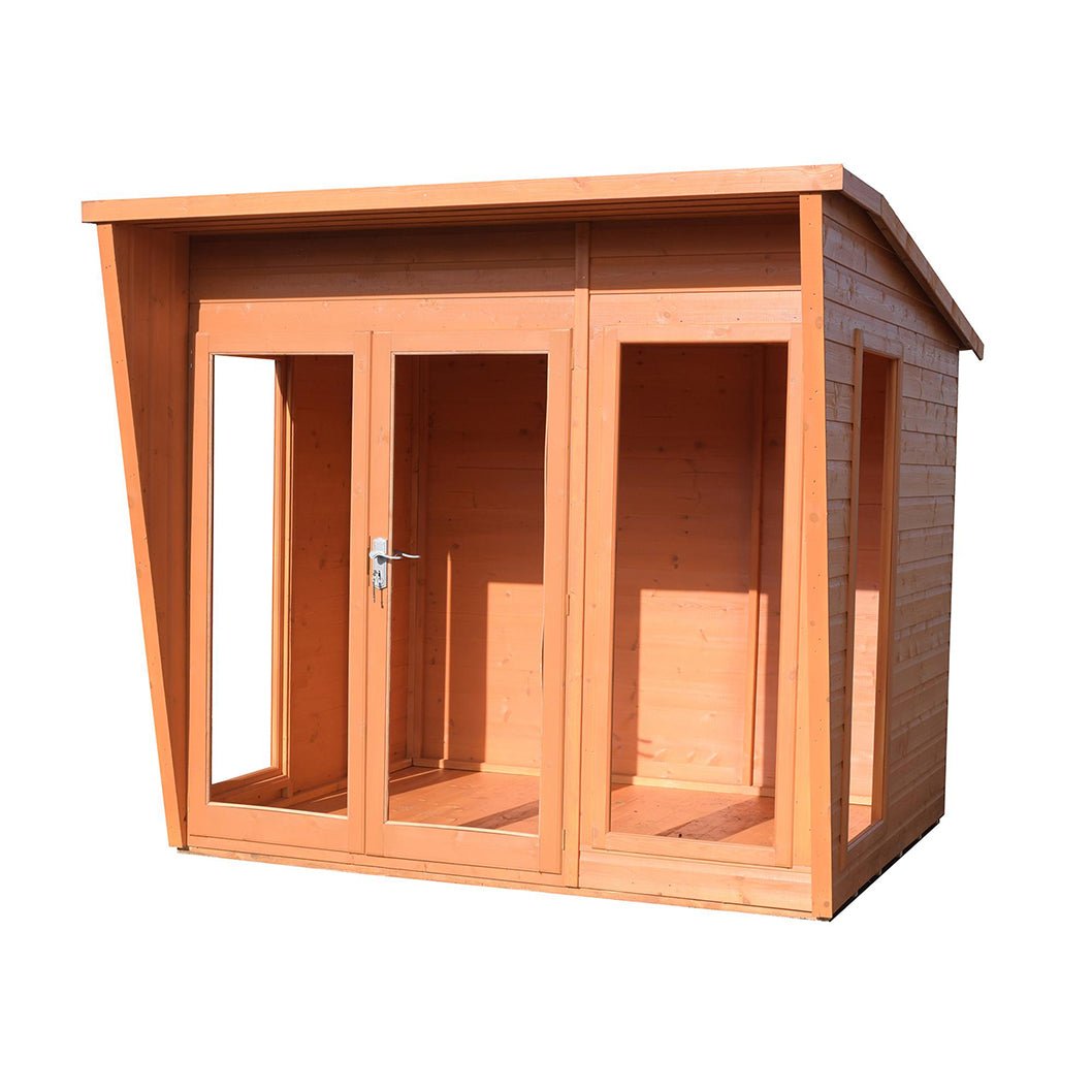 Shire Highclere Double Door T&G Modern Wooden Summerhouse - JJ Building Materials