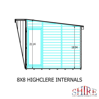 Shire Highclere Double Door T&G Modern Wooden Summerhouse - JJ Building Materials
