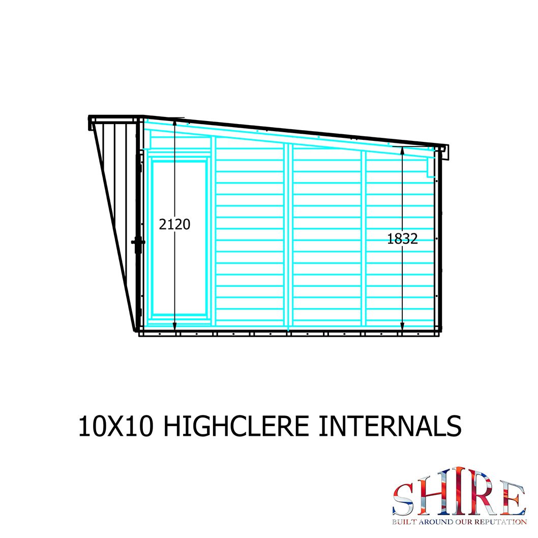 Shire Highclere Double Door T&G Modern Wooden Summerhouse - JJ Building Materials