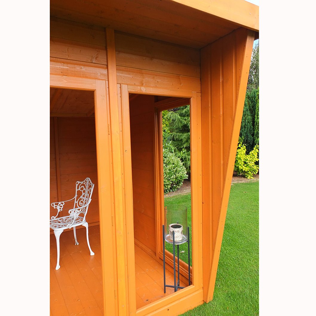 Shire Highclere Double Door T&G Modern Wooden Summerhouse - JJ Building Materials
