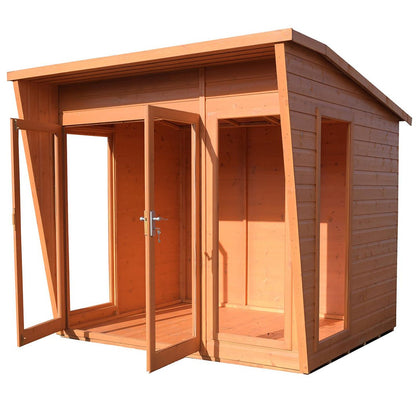 Shire Highclere Double Door T&G Modern Wooden Summerhouse - JJ Building Materials