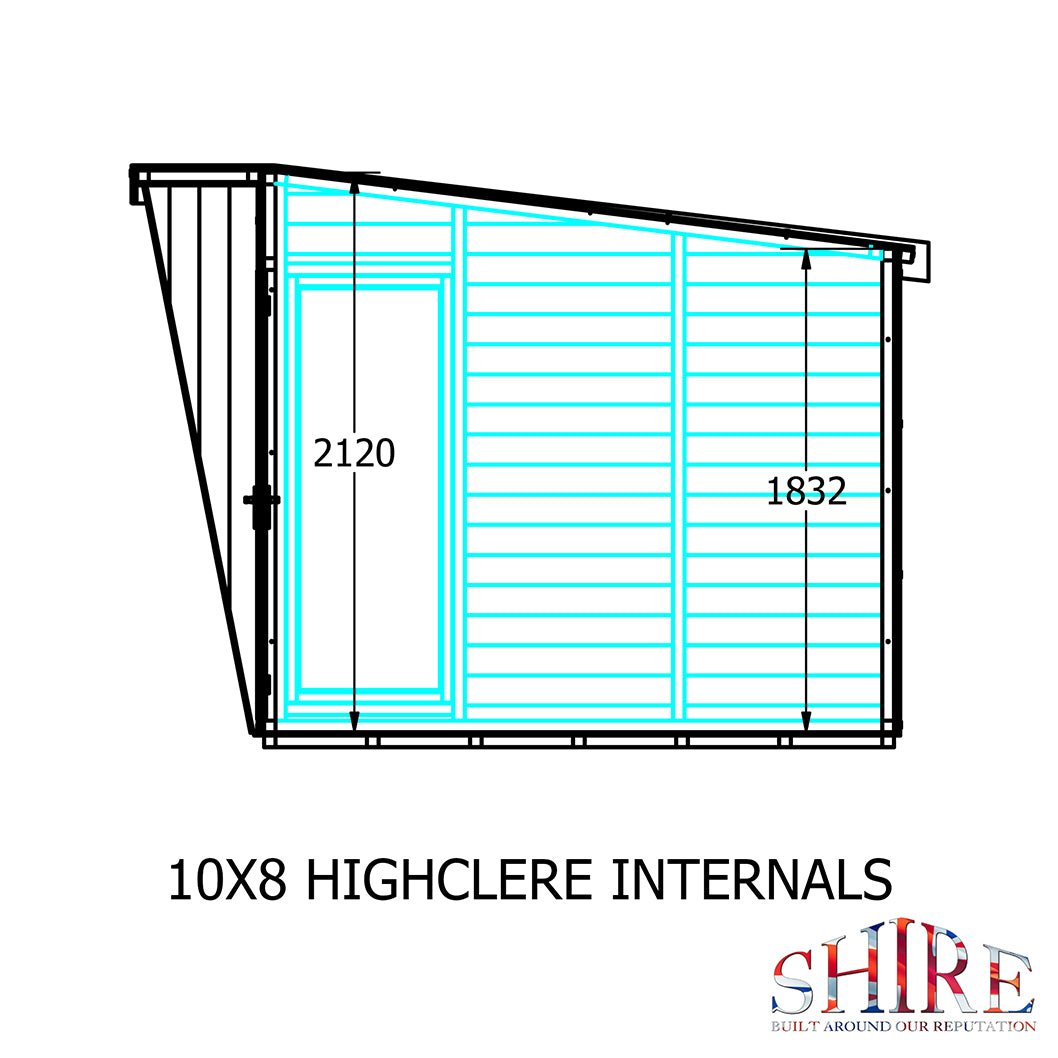 Shire Highclere Double Door T&G Modern Wooden Summerhouse - JJ Building Materials