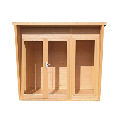 Shire Highclere Double Door T&G Modern Wooden Summerhouse - JJ Building Materials