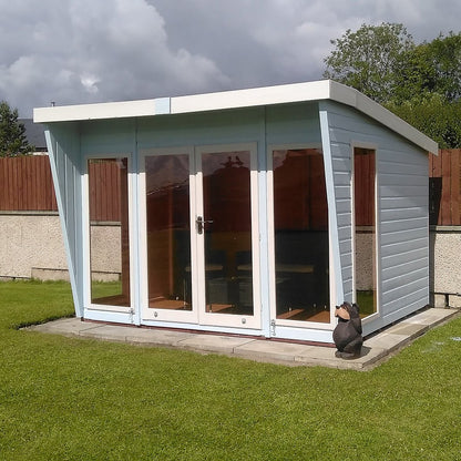 Shire Highclere Double Door T&G Modern Wooden Summerhouse - JJ Building Materials