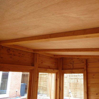 Shire Highclere Double Door T&G Modern Wooden Summerhouse - JJ Building Materials