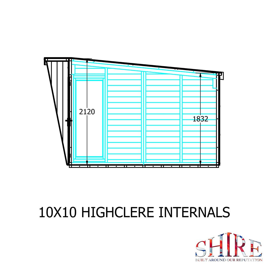 Shire Highclere Double Door T&G Modern Wooden Summerhouse - JJ Building Materials